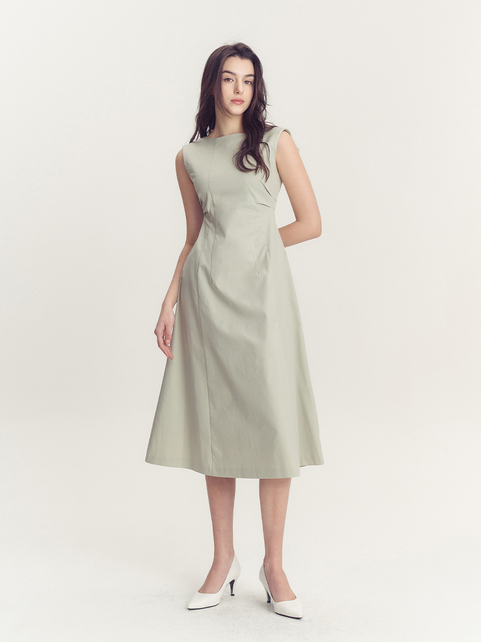 로즈라인 드레스 - 민트
